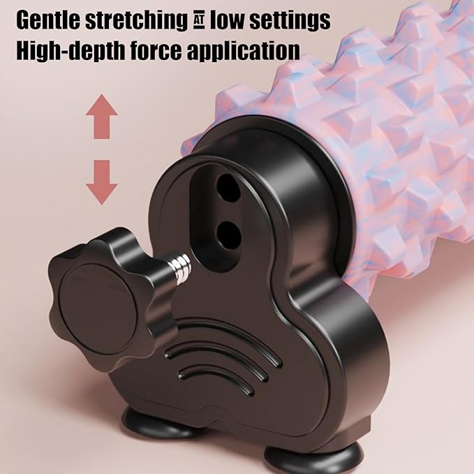 Massage Foam Roller - Suction Cup Back Rolling Massage Equipment,Body Foam Roller with Holder | for Home Gym Yoga Pilates Fitness Workout Post-Sports Training