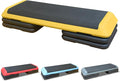 43'' Exercise Aerobic Step Platform, Adjustable Height 4-6-8in Exercise Stepper Workout with 4 Detachable Risers, Aerobics Stepper Workout Stepper for Home Gym Cardio Strength & Training