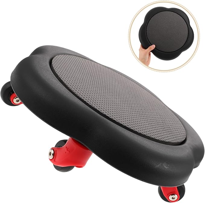 Dual-sided Ab Wheel Roller Core Sliders Flower Discs Abdominal Exercise Equipment for Home Workout