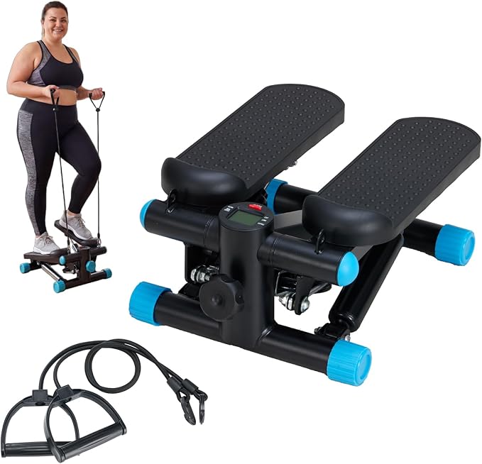 NEWBULIG Mini Stepper for Exercise at Home Stair Step Machine for Indoor Fitness Portable Home Gym Stepper for Full Body Workout 300lb Weight Capacity