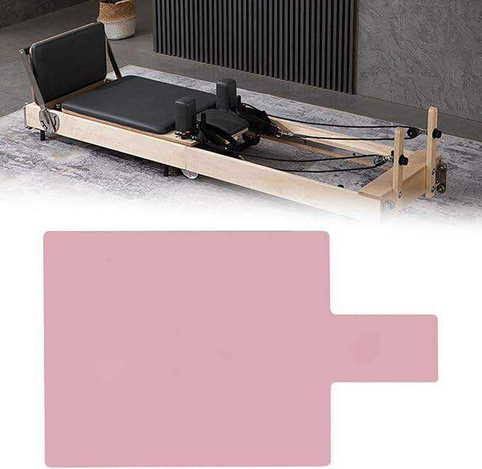 Pilates Reformer Mat,Mini Travel Yoga Mat, Accessory, Easy to Wash, Portable, Exercise Fitness Gym Pad Anti Slip for Women, 99.6x60x0.8cm Pink