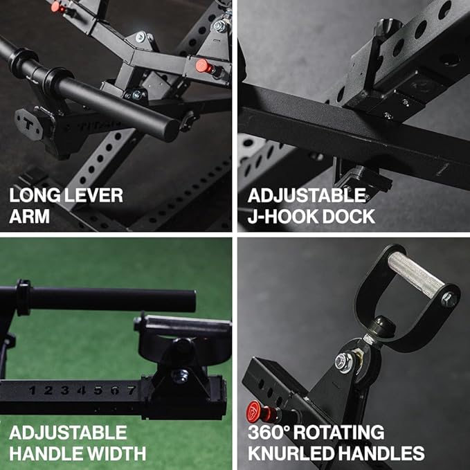 Titan Fitness Titan Series Chest-Supported Row Machine, T Bar Row Machine with Chest Support, Rowing Machine for Back, Workout and Exercise Equipment, Self-Aligning Design, Easy Plate Loading