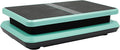 Vibration Plate Exercise Machine, 2 Resistance Bands Full-Body Workout Machine, 330LBS Load 200W Exercise Vibrating Platform, Dual Control Vibration Plate for Circulation, Green