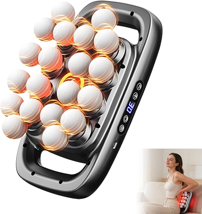 20 Head Massage Gun Deep Tissue, Body Massage for Back, Shoulders, Neck, Legs, Foot, Massage Gun deep Tissue, Percussion Massager with 3 Modes & 30 Intensities Body Muscle Pain Relief(Grey)