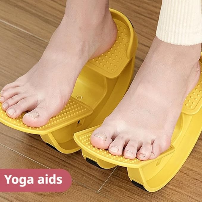 2 Pcs Portable Foot Rocker Calf Stretcher – Blue Plantar Fasciitis Relief Device, Under-Desk Home Office Fitness Stretching Equipment for Ankle Pain Recovery & Flexibility Improvement