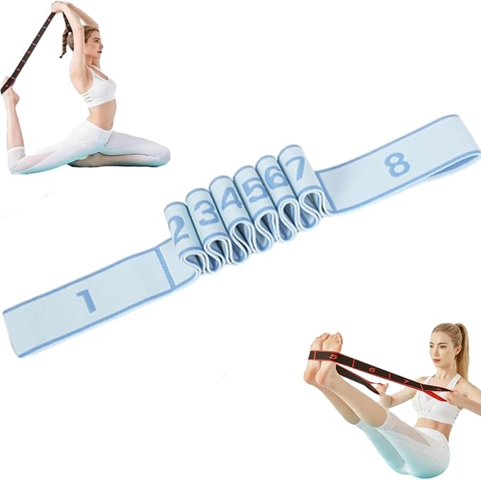 Fitness Resistance Band for Stretching and Yoga, Resistance Bands with Handles for Arms, Fashion Puller Exercise, Adjustable Bands for Full Body Stretching Shaping