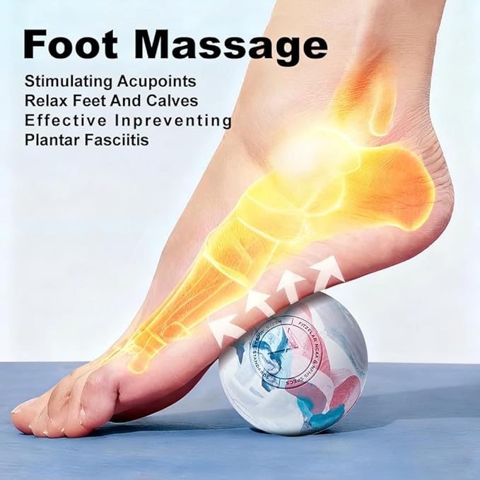 Massage Lacrosse Balls for Myofascial Release, SGS Certification, Massage Deep Tissue for Back and Shoulder, Trigger Point Therapy, Muscle Knots, Relieving Muscle Pain