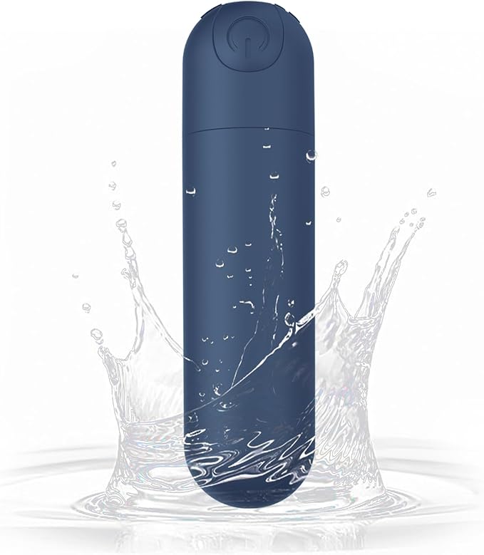 Percussion Handheld Electric Back Massager - Rechargeable&Waterproof Handheld Deep Tissue Neck Back Massager for Shoulder (Blue)