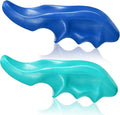 Nuanchu 2 Pcs Blue and Green Thumb Saver Massage Tool Deep Tissue Massager for Pressure Reflexology Professional Neck Shoulder Back Foot Stress Relief
