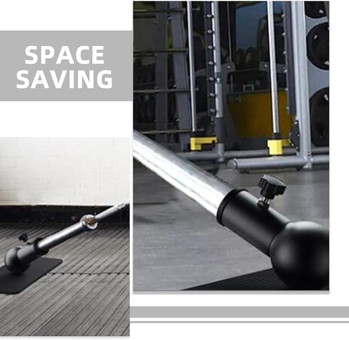PRETYZOOM Barbell Row Attachment T Bar Row Machine Metal Dark Barbell Bar Parts Home Gym Accessories for Strength Training and Weightlifting Equipment