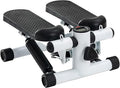 Steppers for Exercise at Home, Mini Stepper with Resistance Bands, Hydraulic Fitness Stepper with LCD Monitor, 360LBS Weight Capacity Portable Stair Stepper for Small Spaces