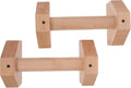 BESTonZON Pushup Stands Wooden Push up Bars 25cm Beech Wood Pair Strength Training Gym Equipment Muscle Trainer for Home Fitness Exercise