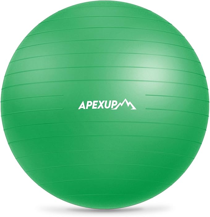 APEXUP Yoga Ball Exercise Ball Anti Slip Heavy Duty for Fitness, Balance & Core Workout