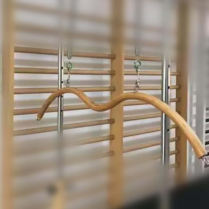 Portable Pilates Bar Stick for Yoga & Exercise - 47in Adjustable Pilates Stick with Hook for Home Workouts, Resistance Training, and Flexibility