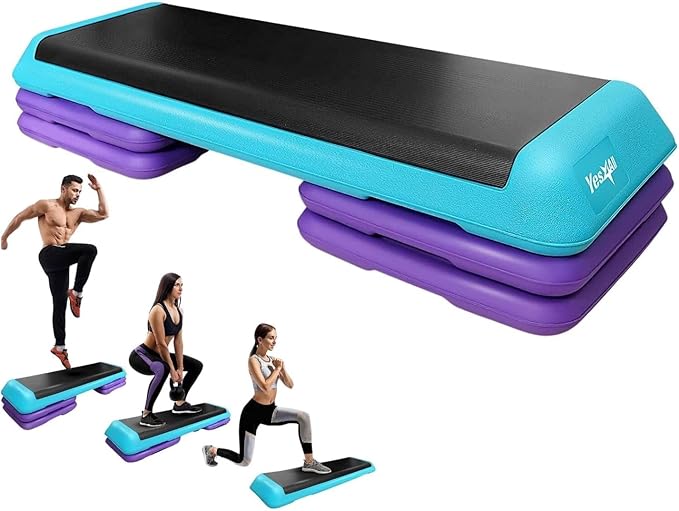Yes4All Multi-Functional Aerobic Step Platform Adapter/Versatile Stepper Platform With Pilate Bar And Resistance Band