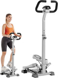 FLYBIRD Stair Stepper Machine for Workout, 350 LBS Capacity Twisting Stepper for Cardio Burning, Legs, Hips & Glutes, Fitness Equipment for Men and Women