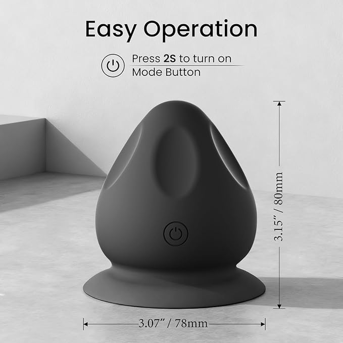 Mountable Massage Ball with Suction Base, Sports Relaxation Muscle Massage Tool, Deep Tissue Trigger Point Massager (Black)