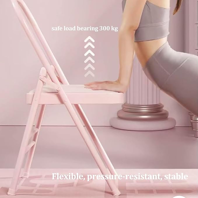 Yoga Chair with Lumbar Support for Adults - Strong Load-Bearing Capacity, Ideal for Balance, Meditation, and Easy Storage, Supports up to 300kg