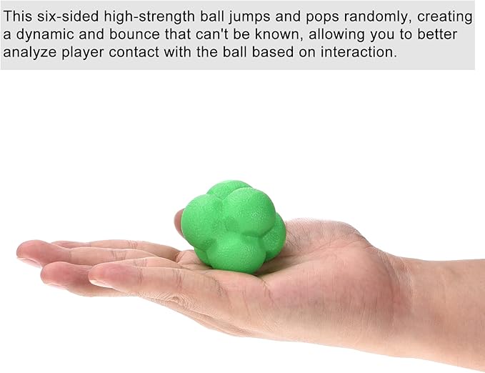 PATIKIL Bounce Reaction Balls, Coordination Training Ball Agility Trainer TPR High Difficulty, for Speed Reflex
