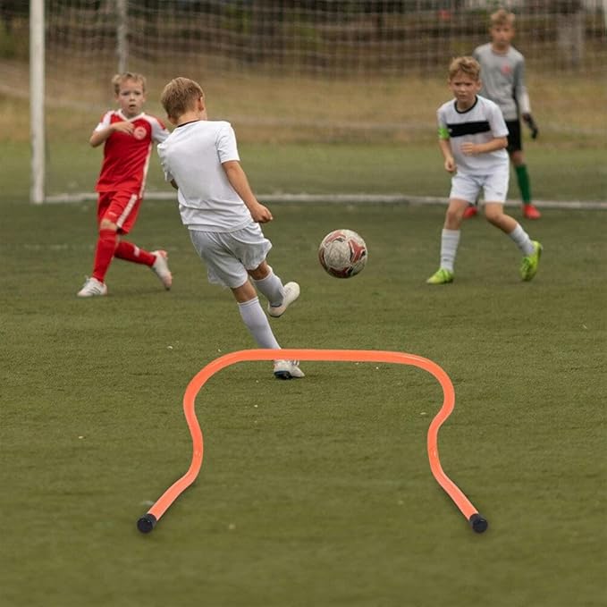 Milisten 3pcs Agility Hurdles for Boys and Girls Sports Training Equipment for Enhanced Speed Flexibility Coordination and Balance Plastic Hurdles for Football Soccer and Track Practice