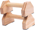 COHEALI Handstand Bars and Push-up Bracket Set, Solid Wood Muscle Training Device for Upper Body Strength, Portable Calisthenics Fitness Equipment for Home Workout