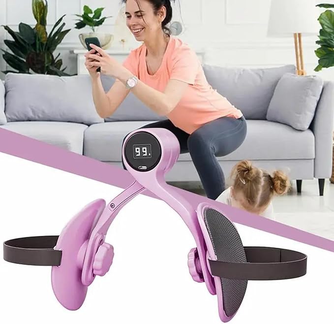 Inner Thigh Toner Muscle Fitness Exercise Equipment Pelvic Floor Trainer Arm Leg Exercisers for Home Gym Pelvic Floor Trainer Home Fitness Equipment Inner Thigh Toner