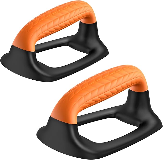 SELEWARE Push Up Bars Pushup Stands Handstand Bars, Soft Rubber Handle Provide Comfy Grip, Fit for Calisthenics, Fitness, Floor strength training, Stable and Sturdy Construction Support 500 lbs