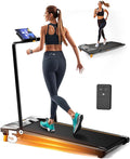 Walking Pad Treadmill, BestGod Incline Under Desk Treadmill 330lbs Capacity, 2.5HP Portable Treadmills for Home, Compact Treadmills Mini Running Machine with Remote Control