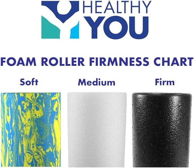Medium/Firm White PE Foam Roller (18" Half Round)