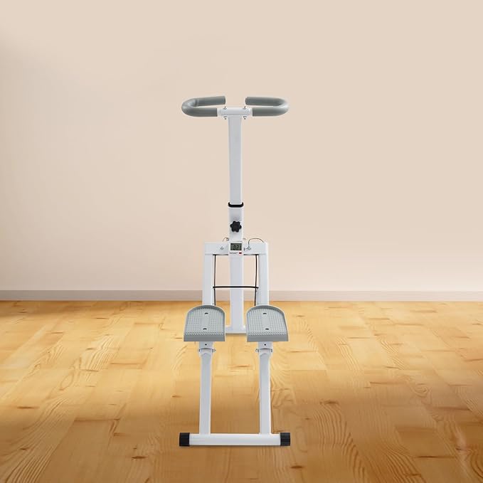 Folding Vertical Stair Stepper for Home Use, Cardio Full Body Workout Machine with LCD Monitor | 220 LBS Max Capacity, 3-Level Adjustable Anti-Slip Pedals| Portable Stair Climber for Home Gym