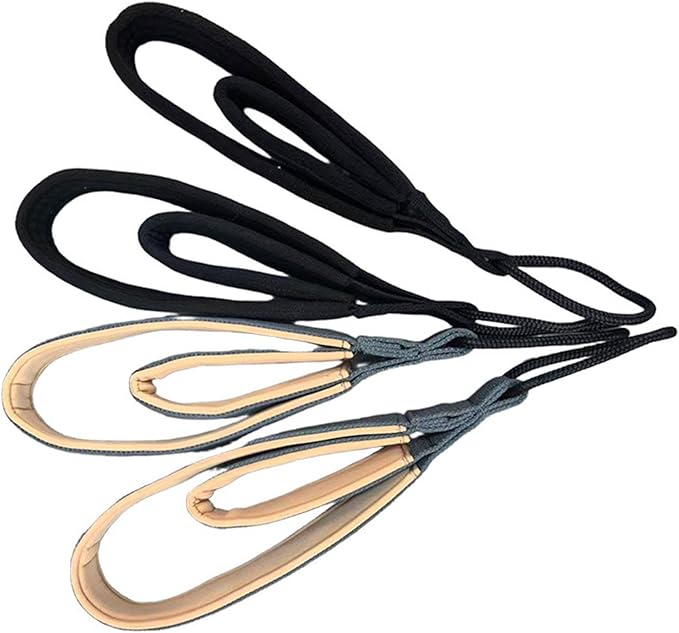 2 Pieces Pilates Double Loop Straps for Reformer Exercise Equipment Gym Comfortable Grip Multifunctional for Arms Legs Ankle