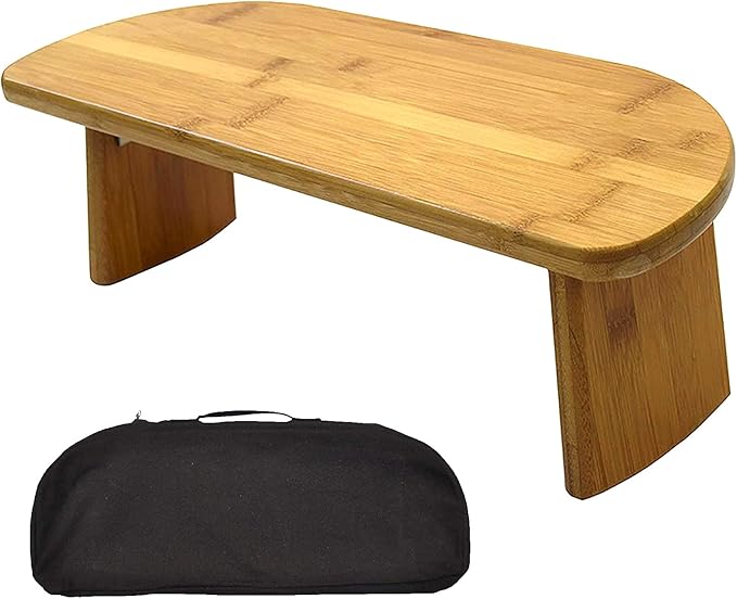 Meditation Bench, Bamboo Folding Meditation Kneeling Stool Seiza Bench - Ideal for Vipassana and Transcendental Meditation