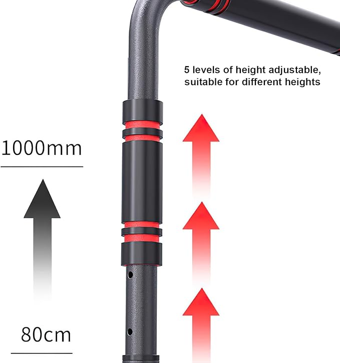 Dip Station, Dip Stand, Heavy Duty Dip Bar, Adjustable Parallel Bars 440LBS Loading Capacity for Home Workout Calisthenics Strength Training