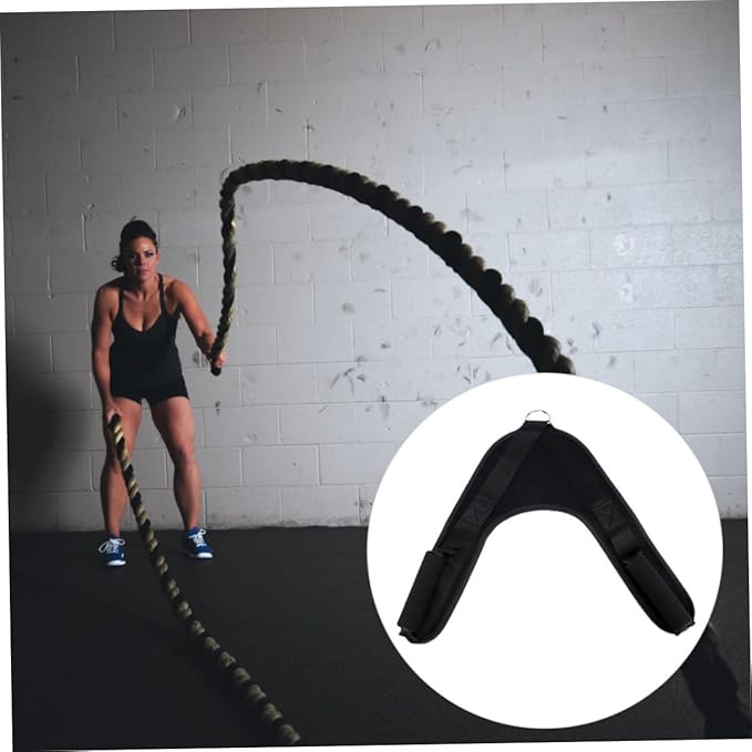 Convenient Shape Abdominal Exercise Strap Fitness Equipment Cable Machine Attachment for Core Strength Training Gym Ergonomic Handle for Comfortable Grip