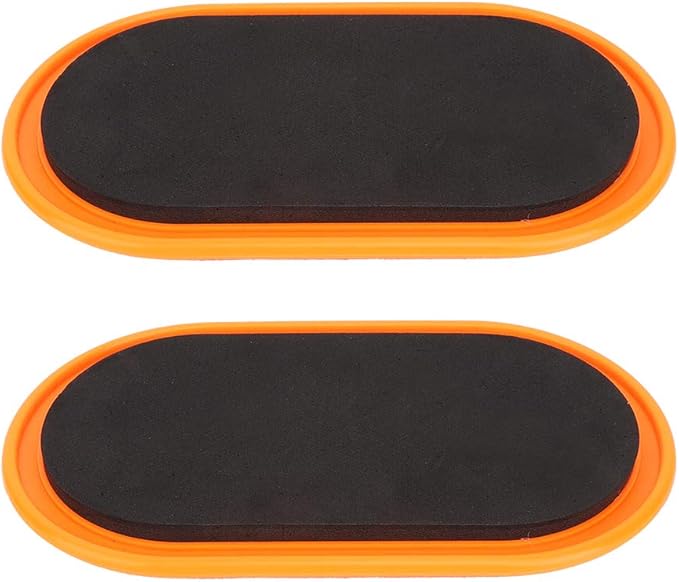 Exercise Core Sliders, Ergonomic Oval Design Sliding Discs Set of 2 for Yoga Pilates Home Fitness Workouts Full Body Training
