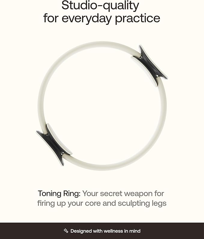 BetterMe Toning Pilates Ring – Magic Circle Pilates Ring for Strength & Flexibility – 15 Inch Fitness Ring for Home Pilates & Yoga Workouts