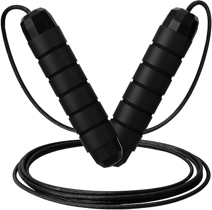 Limm Adjustable Jump Rope for Workout - All-Purpose Exercise Jump Rope Kids & Adults Love with Tangle-Free, Comfortable Foam Handles - Best Slimming, Cardio & Endurance Training