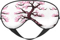 Cherry Blossoms Tree Head-Mounted Double-Sided Light-Blocking Sleeping Eye mask to Protect Eyes and Relieve Eye Fatigue