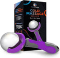 PRIME Fitness Cold Massage Roller Ball | Cold Therapy | Ice Roller Ball with Handle | cryo Stick | Relieve Muscle Pain (Purple)