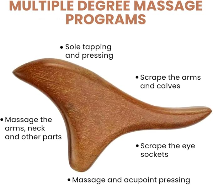2pcs Wood Massage Roller Wood Therapy-Massage Tools,Manual Wooden Fascia Massage-Roller Trigger Points,Stomach Rolling guasha Massager Tool, for Fascia,Relief, Body Shaping