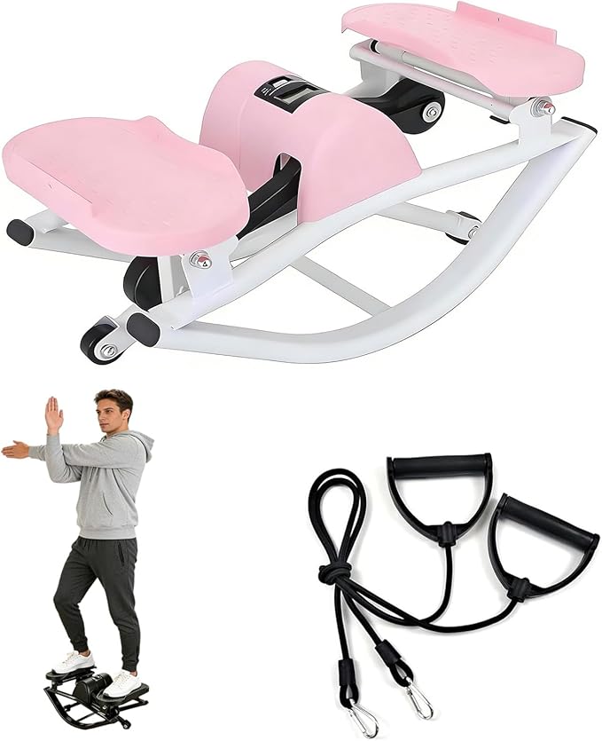 Lhanel Rock Stepper, Lhanel Stepper, Side-to-Side Exercise Machine,Burn Fat Faster in 15 Minutes, with Digital Display & Anti-Slip Mat