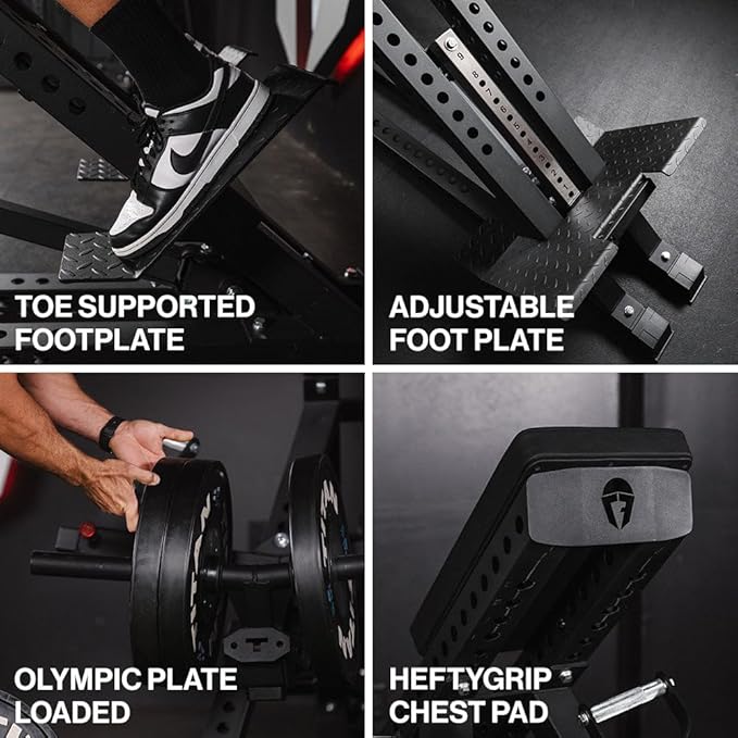 Titan Fitness Titan Series Chest-Supported Row Machine, T Bar Row Machine with Chest Support, Rowing Machine for Back, Workout and Exercise Equipment, Self-Aligning Design, Easy Plate Loading