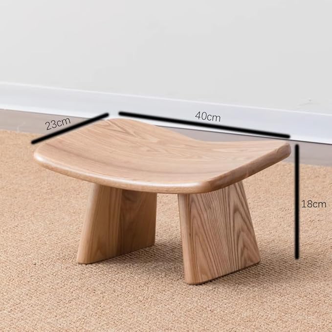 Solid Wood Meditation Stool, Meditation Stool, Church Meditation Stool, Sitting Stool, Tea Kneeling Stool, Meditation Yoga Stool,Brown and Cushion