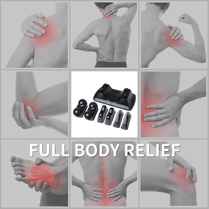 Psoas Release Tool - 3-in-1 Massage Tool - Psoas Muscle Release Tool for Hip Hook, Flexor, Back, Glute, Iliacus, and Neck Pain Trigger Point and Myofascial Release Tool - Night Black [Patent Pending]