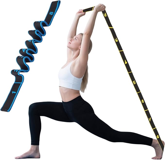 Resistance Bands for Working Out, 8-Levels Elastic Adjustable Exercise Bands for Women and Men,Body Stretching,Yoga,Booty Legs,Pilates,Workout Bands for Gym,Training,Physical Therapy,Fitness