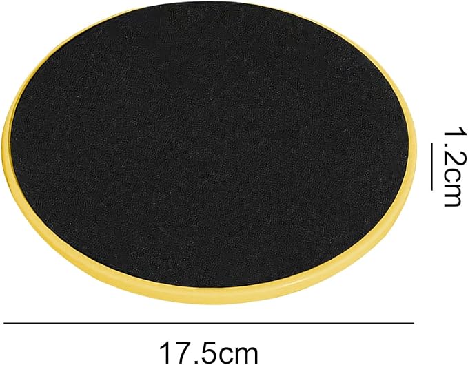 Exercise Core Sliders Glid Discs 2 Pack - Dual-Sided Workout Sliding Discs for Home Gym, Pilates, Physical Therapy, Ab & Full Body Training