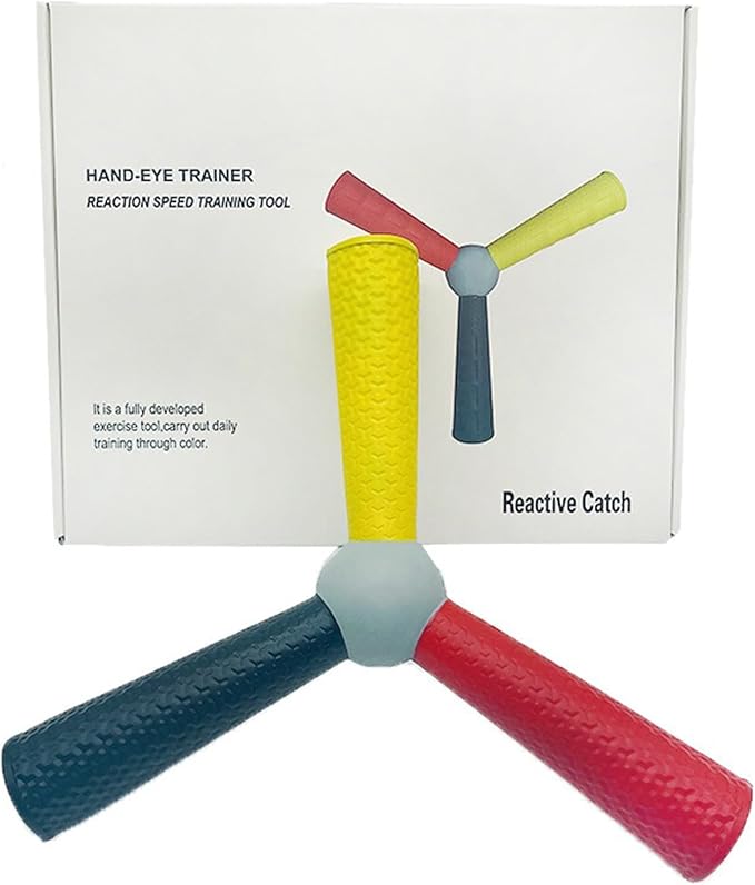 Reaction Training Stick Hand Eye Coordination Training Tool Responsive Catch Trainer Improves Eye Focus Training Tricolor Handle Stick High Elastic Eva