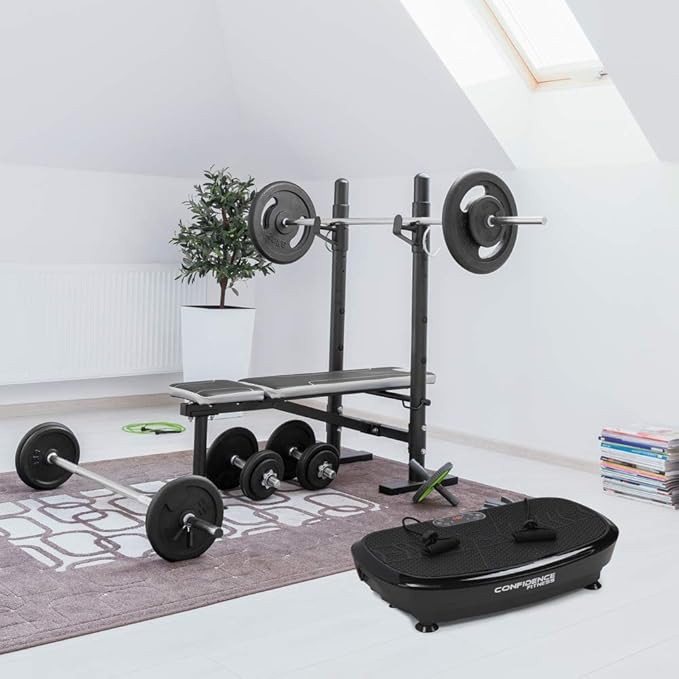 Confidence Fitness Vibration Plate Trainer 3D Dual Motor Exercise Machine