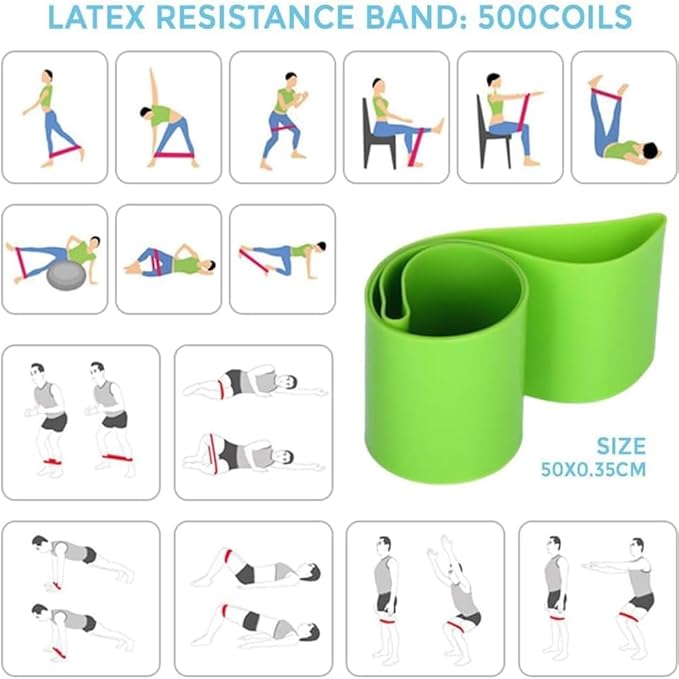 Pilates Essentials Kit for Women - Home Fitness Equipment Set, Includes Pilates Ring, Yoga Ball, Resistance Bands, Booty Bands for Core Strength, Glute Toning, and Yoga Stretching