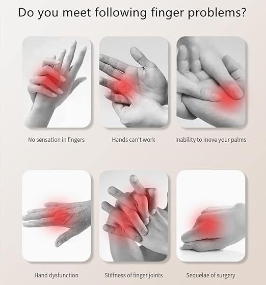 Rehabilitation Robot Glove for Stroke, Robotic Hand Stroke Recovery Equipment, Fingers Strength Training Device for Hemiplegia, Strength Adjustable (Left Hand-S)